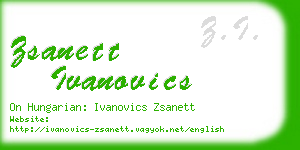 zsanett ivanovics business card